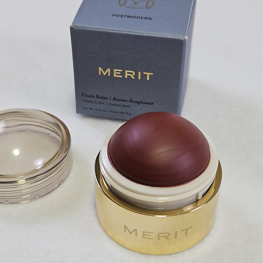 MERIT Flush Balm Blush Postmodern Cream Natural Berry Healthy Glow Cheeks Satin